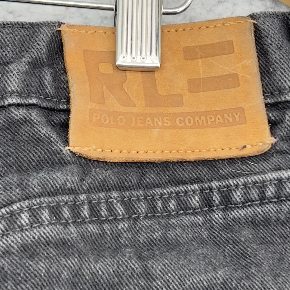 Vtg Y2k Polo Jeans Co. Ralph Lauren RL-67 Black Denim Jeans 38X32 Mexico Loose - Picture 13 of 16